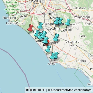 Mappa Via Gaggio, 04011 Aprilia LT, Italia (10.26167)