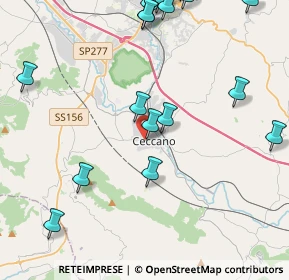 Mappa SS 637dir, 03023 Ceccano FR, Italia (6.097)