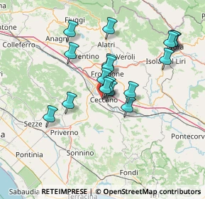 Mappa SS 637dir, 03023 Ceccano FR, Italia (13.27118)