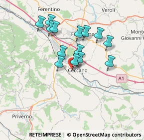 Mappa Via Fosso Fedele, 03023 Ceccano FR, Italia (6.44357)