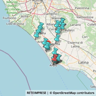Mappa Via Gidora, 04011 Aprilia LT, Italia (11.6455)