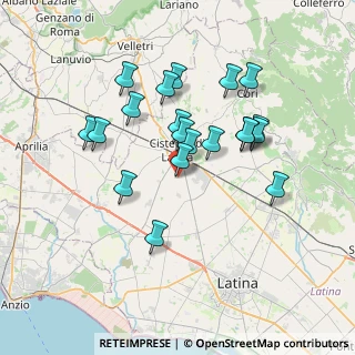 Mappa Via Enrico Toti, 04012 Cisterna di Latina LT, Italia (6.955)