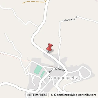 Mappa Via Leopoldo Montini, 102, 86010 Campodipietra, Campobasso (Molise)
