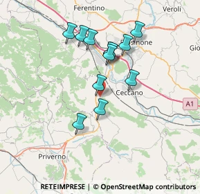 Mappa SS 637dir, 03020 Giuliano di Roma FR (6.525)