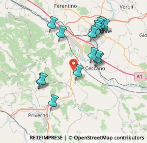 Mappa SS 637dir, 03020 Giuliano di Roma FR (7.812)