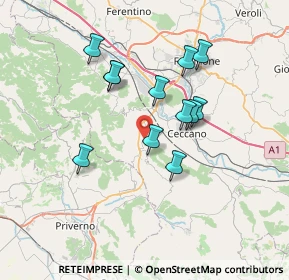 Mappa SS 637dir, 03020 Giuliano di Roma FR (6.45167)