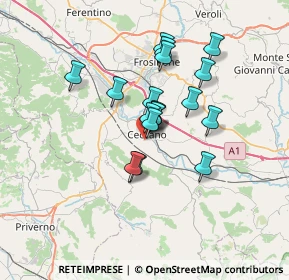 Mappa Via Colle Campanaro, 03023 Ceccano FR, Italia (5.39667)