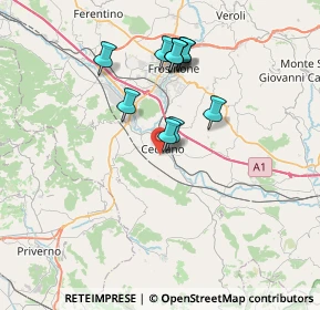 Mappa Via Colle Campanaro, 03023 Ceccano FR, Italia (6.65545)