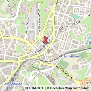 Mappa Via Francesco Crispi, 35, 86100 Campobasso, Campobasso (Molise)