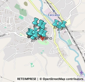 Mappa Viale della Liberta, 03023 Ceccano FR, Italia (0.284)
