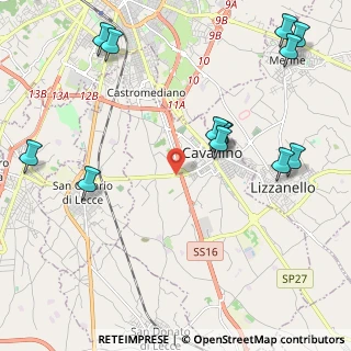 Mappa SP 10, 73020 Cavallino LE (2.84077)