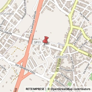 Mappa Via San Pietro in Lama, 56, 73010 Lequile, Lecce (Puglia)