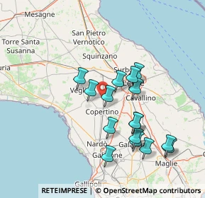 Mappa Via Damiano Chiesa, 73043 Copertino LE, Italia (14.91313)