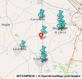 Mappa Via Damiano Chiesa, 73043 Copertino LE, Italia (4.17462)