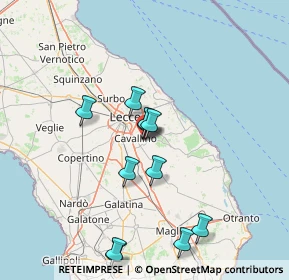 Mappa Via Gaetano Salvemini, 73023 Lizzanello LE, Italia (17.2925)