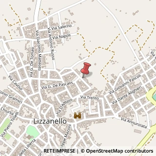 Mappa Via Gaetano Salvemini, Snc, 73023 Lizzanello, Lecce (Puglia)