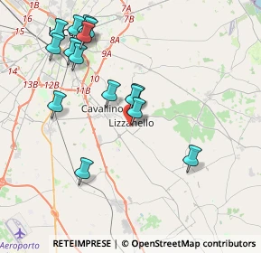 Mappa Via Nazario Sauro, 73023 Lizzanello LE, Italia (4.518)