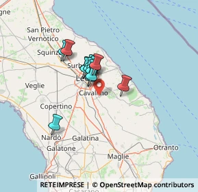 Mappa Via Cristoforo Colombo, 73023 Lizzanello LE, Italia (9.41)