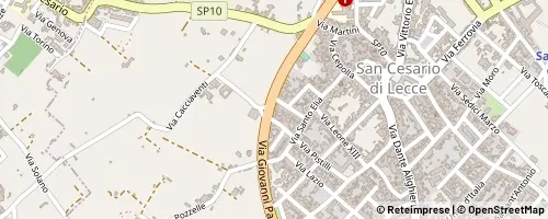 Mappa San Cesario di Lecce