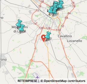 Mappa Via Cacciaventi, 73016 San Cesario di Lecce LE, Italia (5.42636)