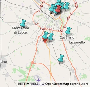 Mappa Via Cacciaventi, 73016 San Cesario di Lecce LE, Italia (5.12)