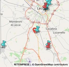 Mappa Via Cacciaventi, 73016 San Cesario di Lecce LE, Italia (6.21583)