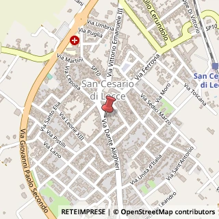 Mappa Via Dante Alighieri, 59, 73016 San Cesario di Lecce, Lecce (Puglia)
