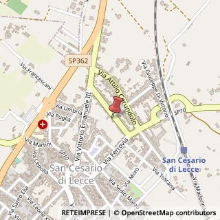 Mappa Via Giacomo Matteotti, 31, 73016 San Cesario di Lecce LE, Italia, 73016 San Cesario di Lecce, Lecce (Puglia)
