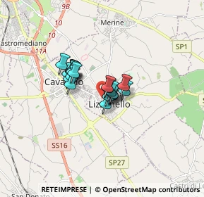 Mappa Via gramsci, 73023 Lizzanello LE, Italia (0.9955)