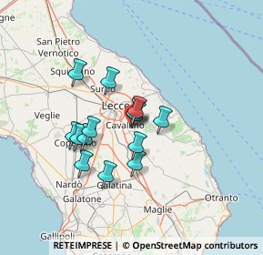 Mappa Via gramsci, 73023 Lizzanello LE, Italia (11.02929)