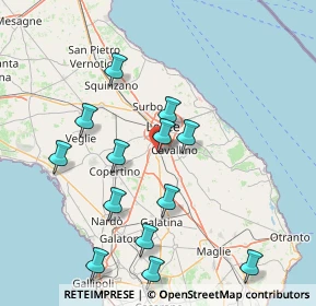 Mappa Via Umbria, 73016 San Cesario di Lecce LE, Italia (17.45385)