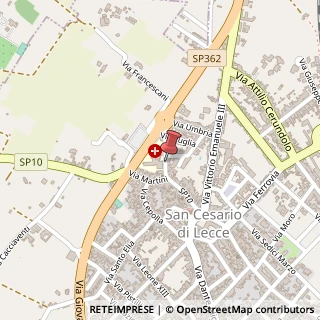 Mappa Via Croce di Lecce, 4, 73016 San Cesario di Lecce, Lecce (Puglia)