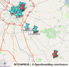 Mappa Via Paladini, 73023 Lizzanello LE, Italia (5.7935)