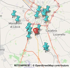 Mappa SP10, 73016 Lequile LE, Italia (3.49)