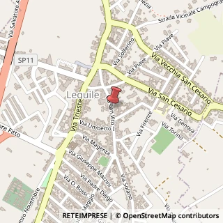 Mappa Largo san vito 24, 73010 Lequile, Lecce (Puglia)