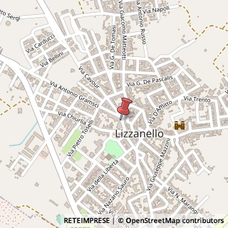 Mappa Via Antonio Gramsci, 41, 73023 Lizzanello, Lecce (Puglia)