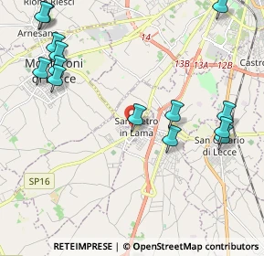Mappa 73010 San Pietro In Lama LE, Italia (2.83286)