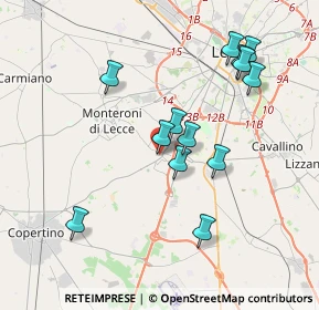 Mappa 73010 San Pietro In Lama LE, Italia (3.98615)