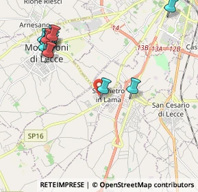 Mappa Via Sant'Anna, 73010 San Pietro In Lama LE, Italia (2.72077)