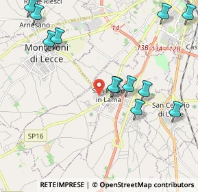 Mappa Via Sant'Anna, 73010 San Pietro In Lama LE, Italia (2.67833)