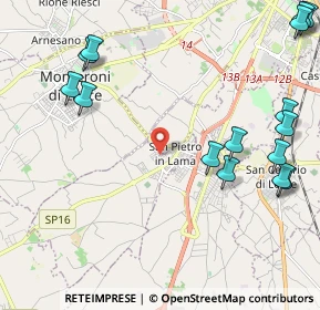 Mappa Via Sant'Anna, 73010 San Pietro In Lama LE, Italia (3.09467)