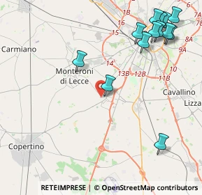 Mappa Via Sant'Anna, 73010 San Pietro In Lama LE, Italia (5.85923)