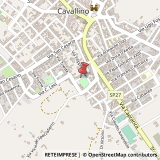 Mappa Via Don Giovanni Minzoni, 33, 73020 Cavallino, Lecce (Puglia)