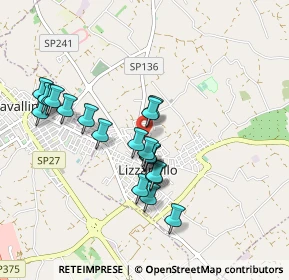 Mappa Via Giacomo Matteotti, 73023 Lizzanello LE, Italia (0.8985)