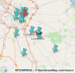 Mappa Via Giacomo Matteotti, 73023 Lizzanello LE, Italia (4.24933)