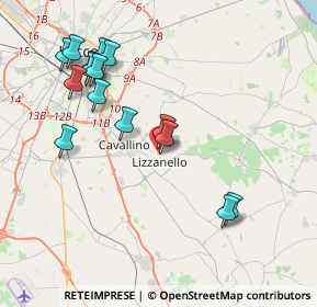 Mappa Via Giacomo Matteotti, 73023 Lizzanello LE, Italia (4.46733)
