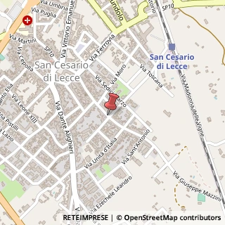 Mappa Via barbieri 71, 73016 San Cesario di Lecce, Lecce (Puglia)