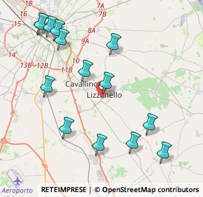 Mappa Via Don Vito Mingiano, 73023 Lizzanello LE, Italia (5.04571)