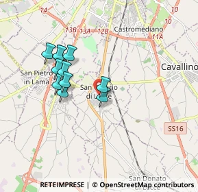 Mappa Via Camillo Benso Conte di Cavour, 73016 San Cesario di Lecce LE, Italia (1.67091)