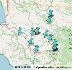 Mappa Via Giuseppe Garibaldi, 84060 Orria SA, Italia (7.78389)